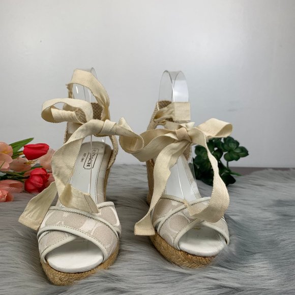 white espadrille wedge sandals